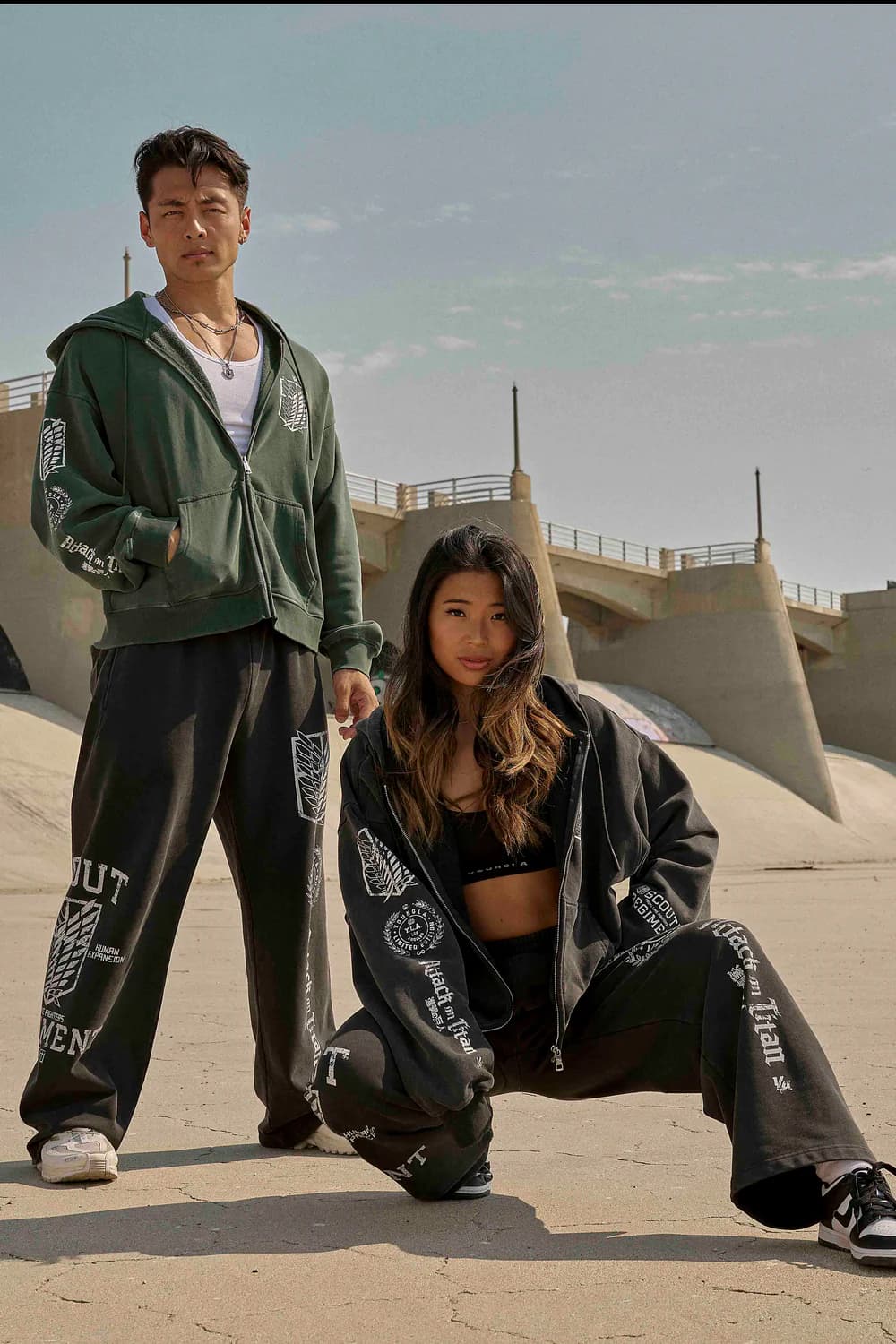 undefined 5138 - AOT© x YLA Zip-Up Hoodies