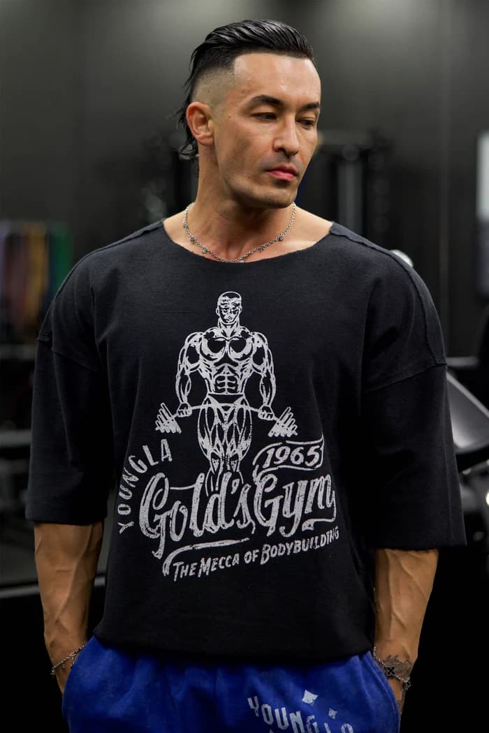 undefined 5021 - Gold's Gym Wide Neck Terry Tee