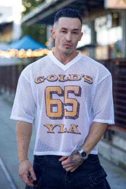 4078  Golds Gym Jersey - Off White