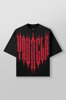 4156  Revenge Tees Spring '25 - Black Red Wash