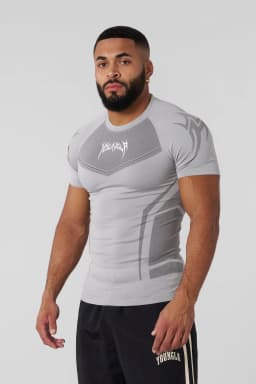 4041  Warrior Compression Tees -  Grey