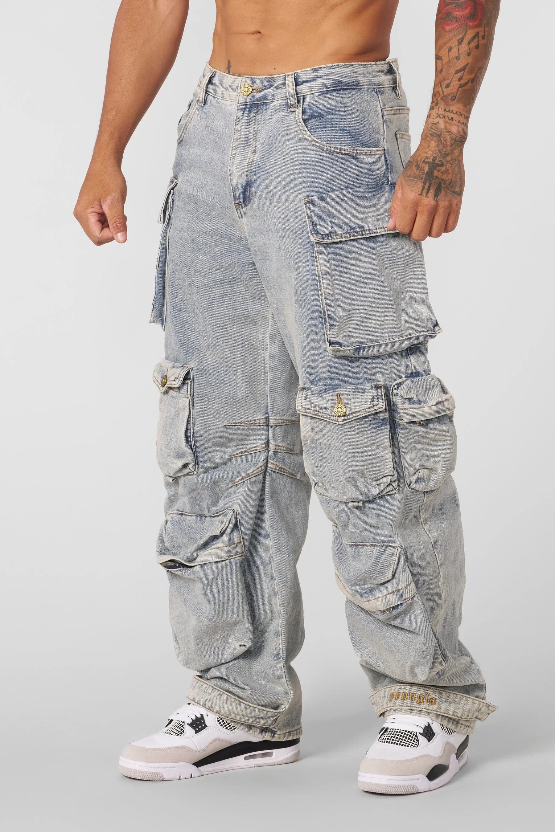 6002 Hella Pocket Jeans - Blue Wash
