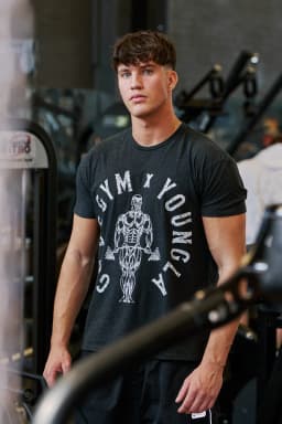 4206 Gold's Gym Heather Tees - Black Heather