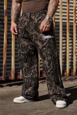 2133 Tree Camo Baggy Sweats - Dark Tree Camo