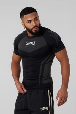 4041  Warrior Compression Tees - Black
