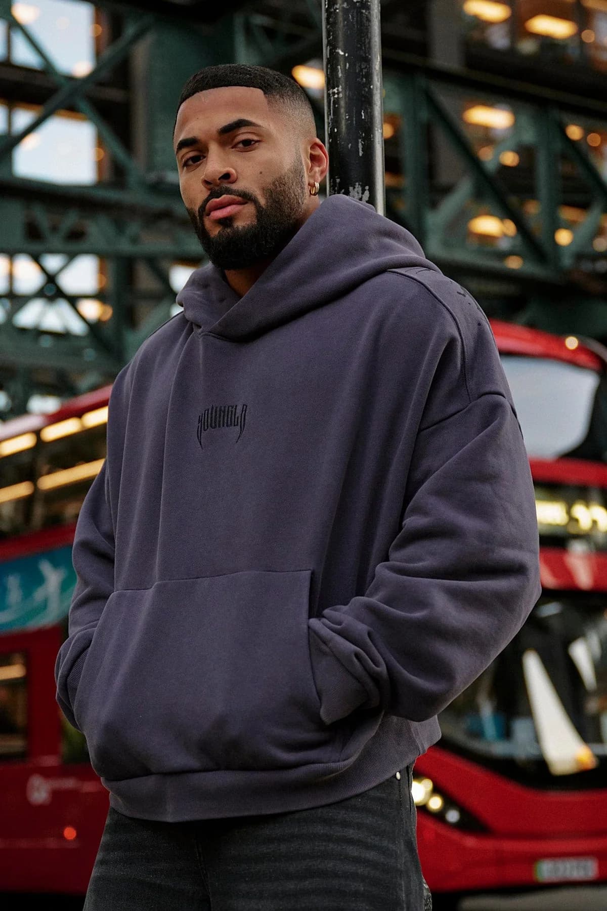 5028 Supersized Chaos Hoodies - Purple Wash