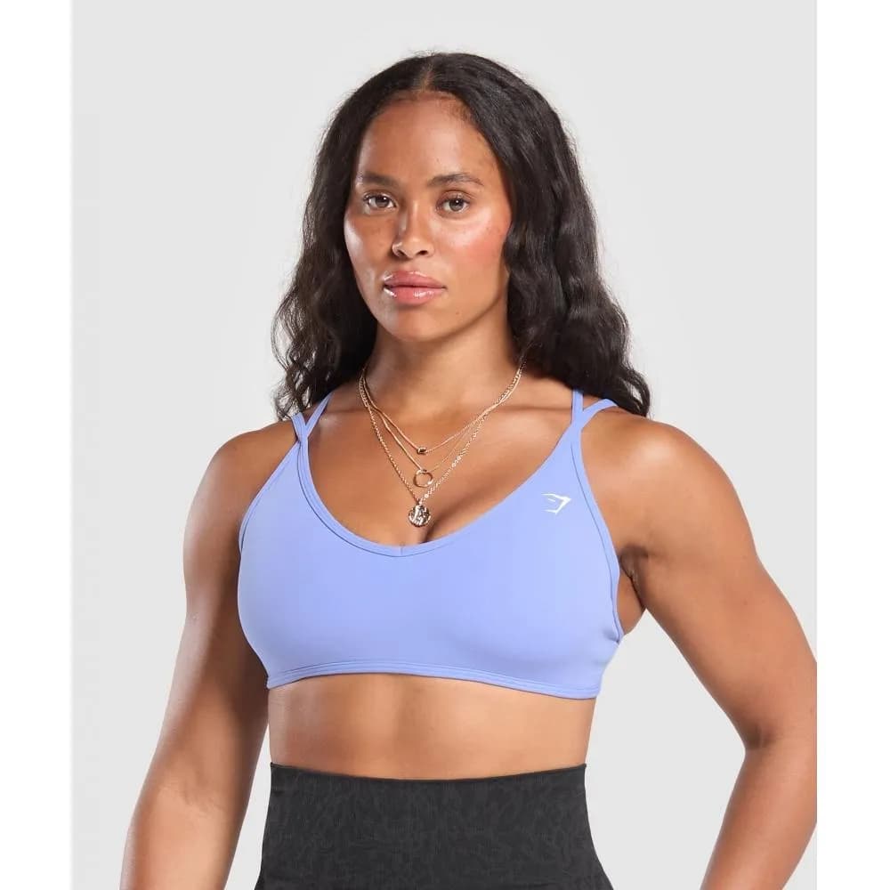 Back Gains Sports Bra - Lift Blue