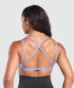 Back Gains Sports Bra - Lift Blue