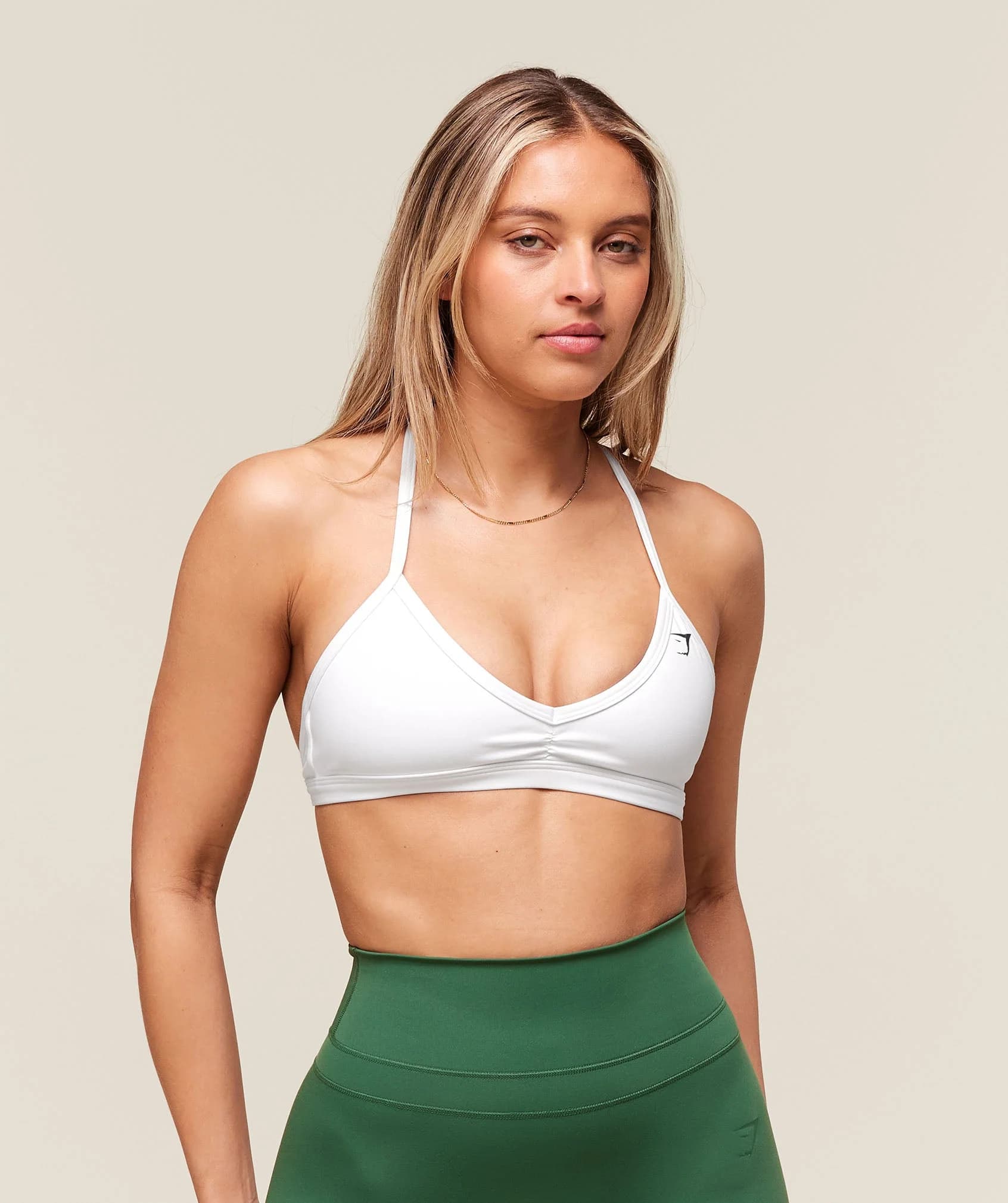 undefined Minimal Sports Bra - White