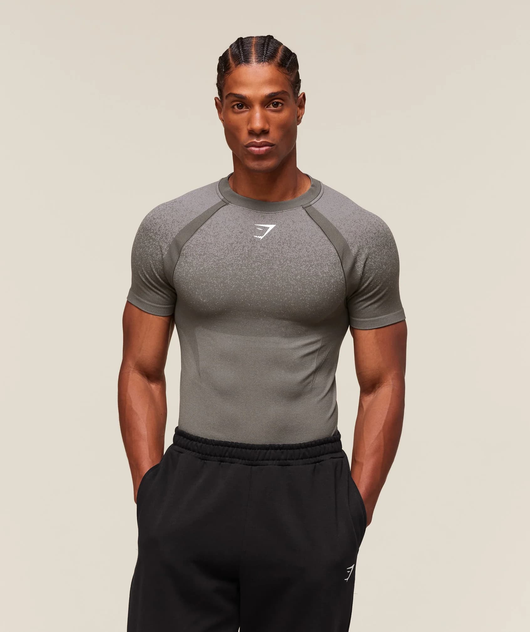 undefined Shadow Seamless T Shirt - Meteor Grey