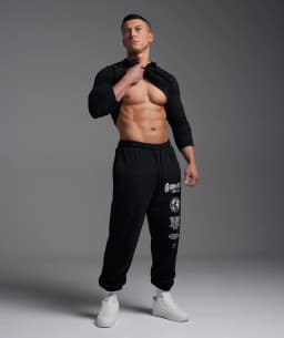 Global Lifting Oversized Essential Joggers - Black