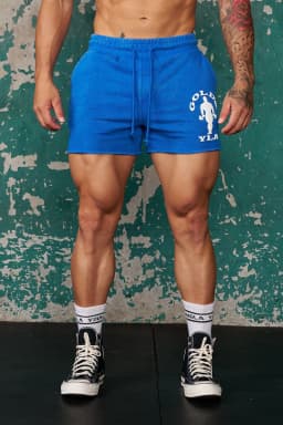 1132 Golds Gym Bodybuilding Shorts - Blue