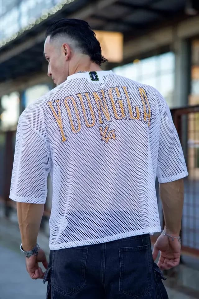 4078  Golds Gym Jersey - Off White