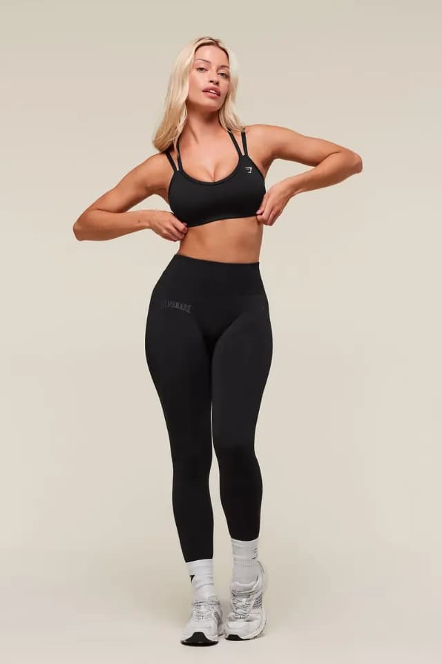 undefined Everyday Seamless Graphic Leggings - Black