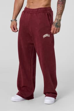 2088 - New Wave Baggy Sweats - Burgundy Wash