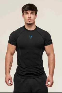Onyx 5.0 Seamless T-Shirt - Black/Onyx Grey