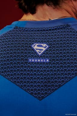 4117 - Superman Compression Tees-Blue