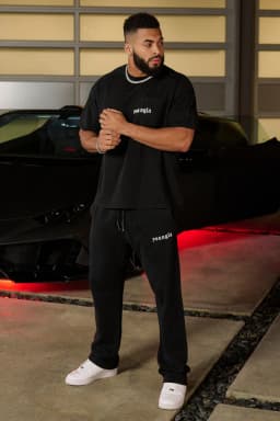 216 Eternal No Cuff Sweats - Black Wash