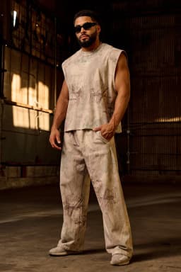 2094 - Tree Camo Collection - No Cuff Sweats - Desert Tan Tree Camo