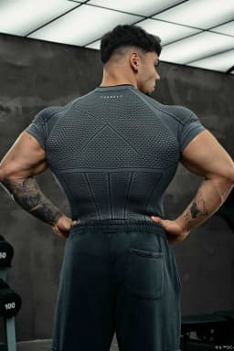 4259 - Batman Compression Tees - Dark Gray 