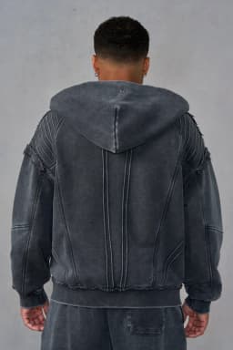 5209 - Batman Armored Zip-Ups -  Grey Wash