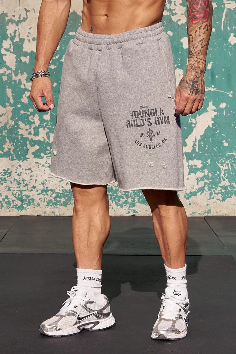 1014 - Golds Iron Shorts - Heather Gray
