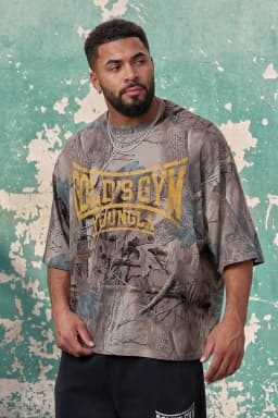 4248 - Golds Iron Huge Tees - Beige Tree Camo