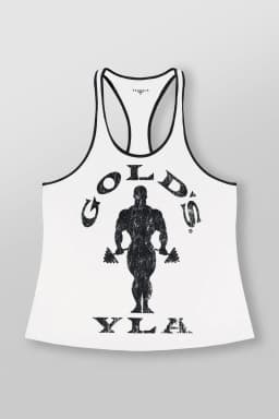 3014 - Golds Gym Stringer - White 