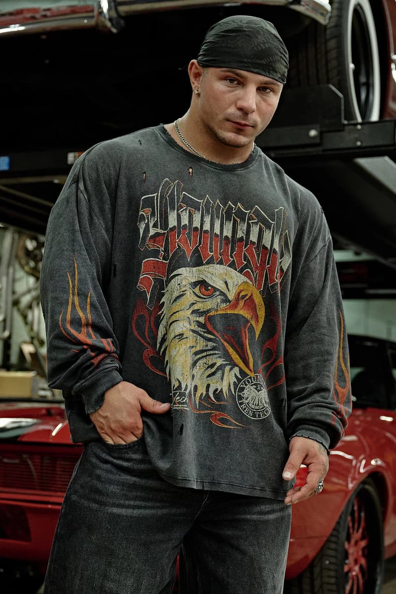 undefined 8036 - Cars & Curls Thermals - Black Wash