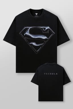 4044 - Superman Tees - Chrome Logo