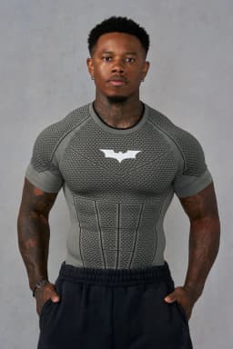 4259 - Batman Compression Tees - Grey Green