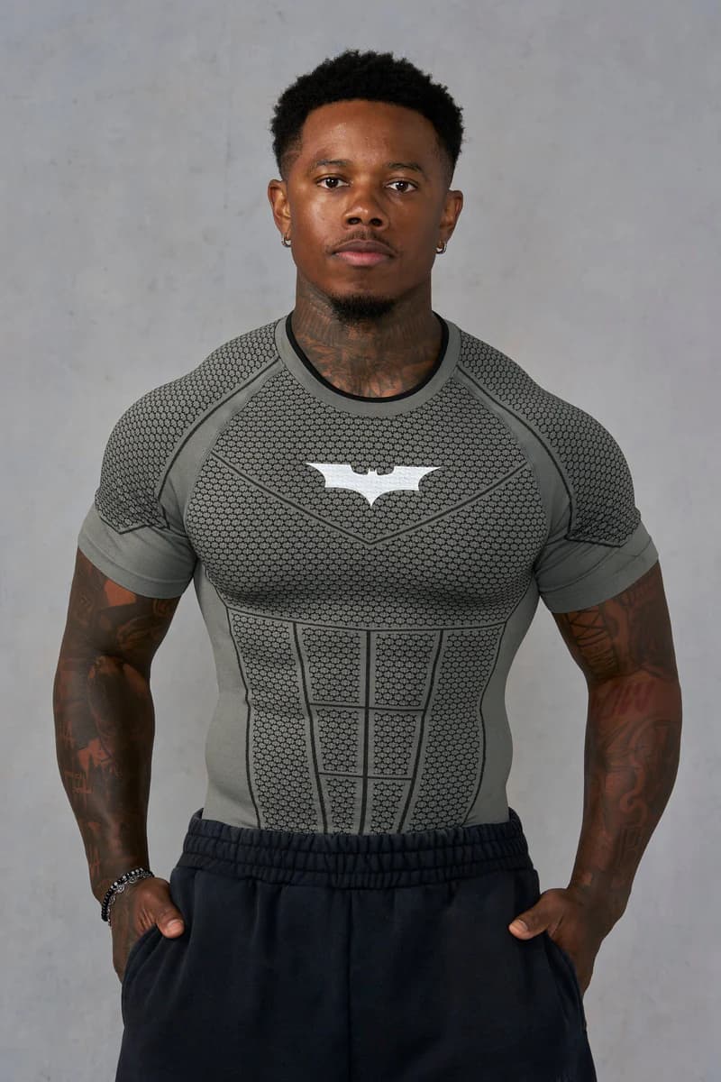 undefined 4259 - Batman Compression Tees - Grey Green