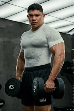 4259 - Batman Compression Tees - Off-White