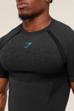 Shadow Seamless T-shirt - Black/Brand Blue