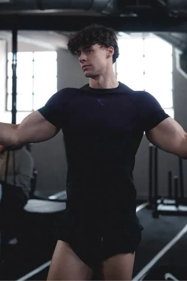 undefined Onyx 5.0 Seamless T-Shirt - Black/Athletic Purple