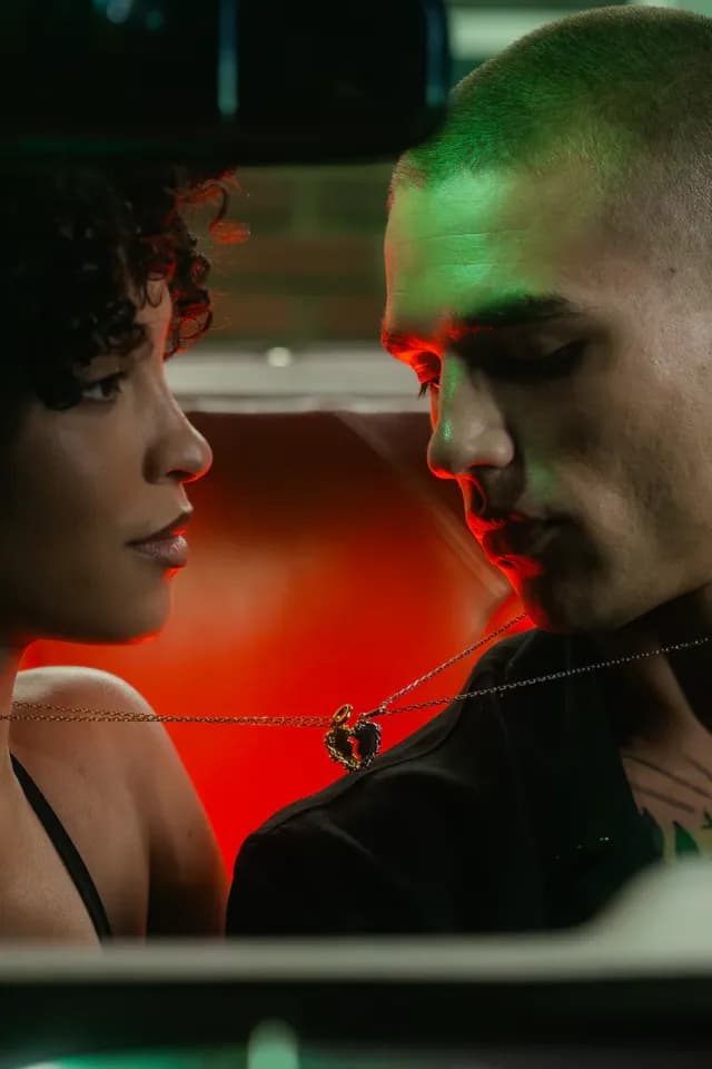 undefined The Split-Heart Pendant - Silver/Gold RG1042